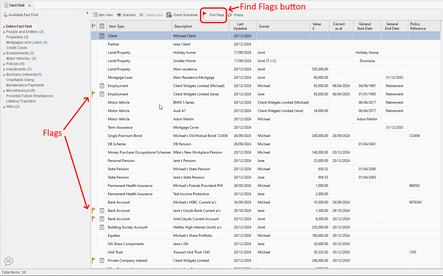 prestwood truth cashflow fact find portal import review flags