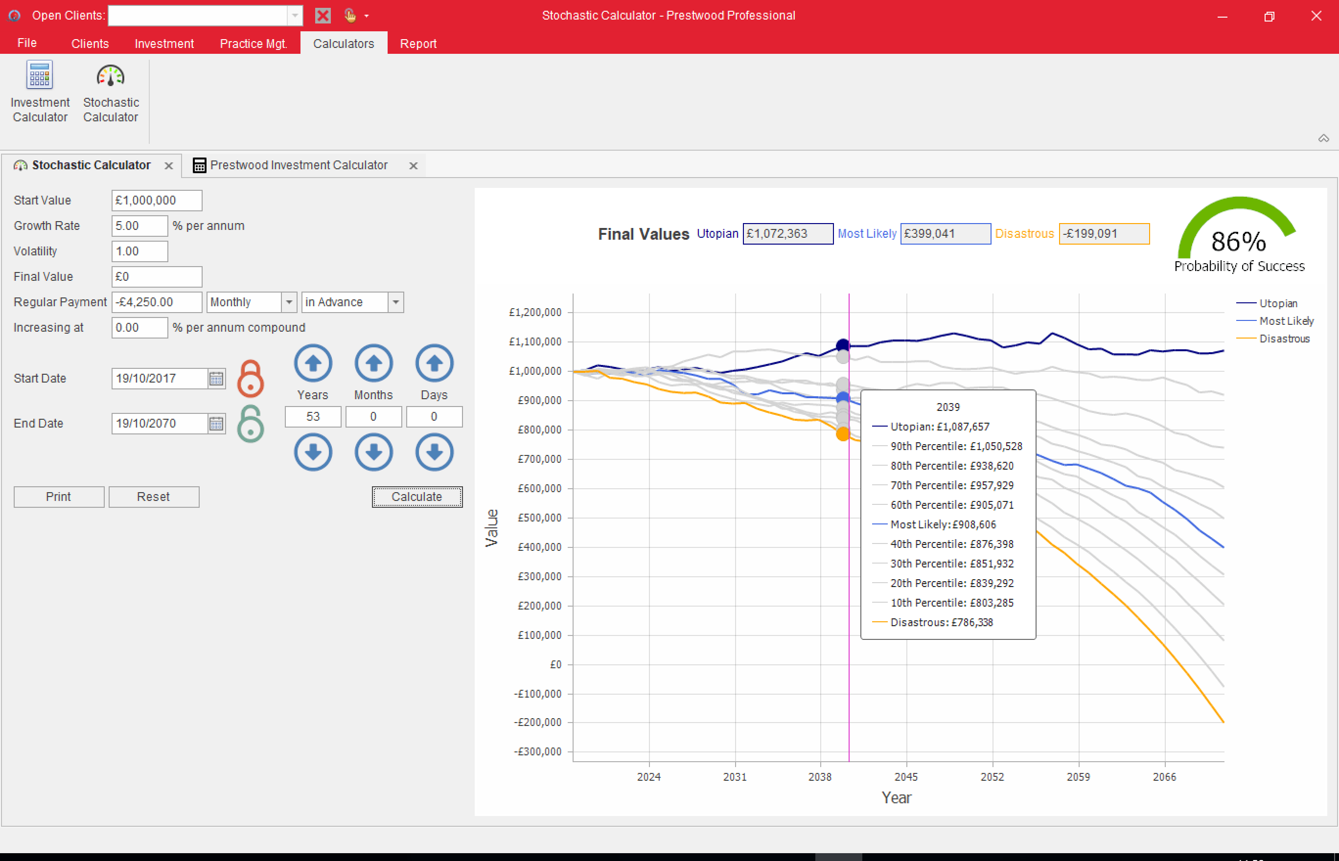 prestwood truth software release notes stochastic calculator cash flow tool improvement