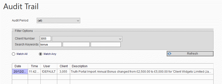 prestwood truth cashflow fact find portal import audit trail changes