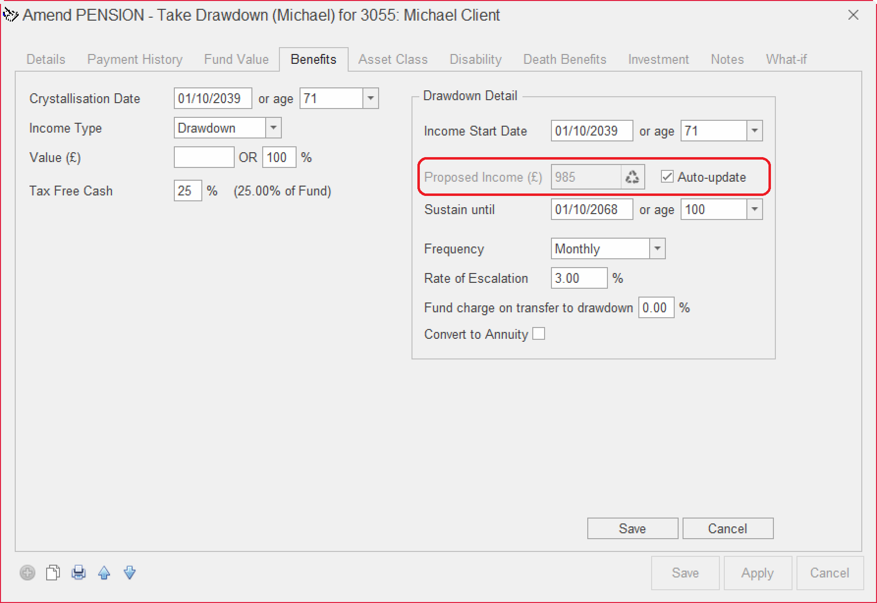 prestwood truth software release notes dynamically calculate sustainable drawdown income update