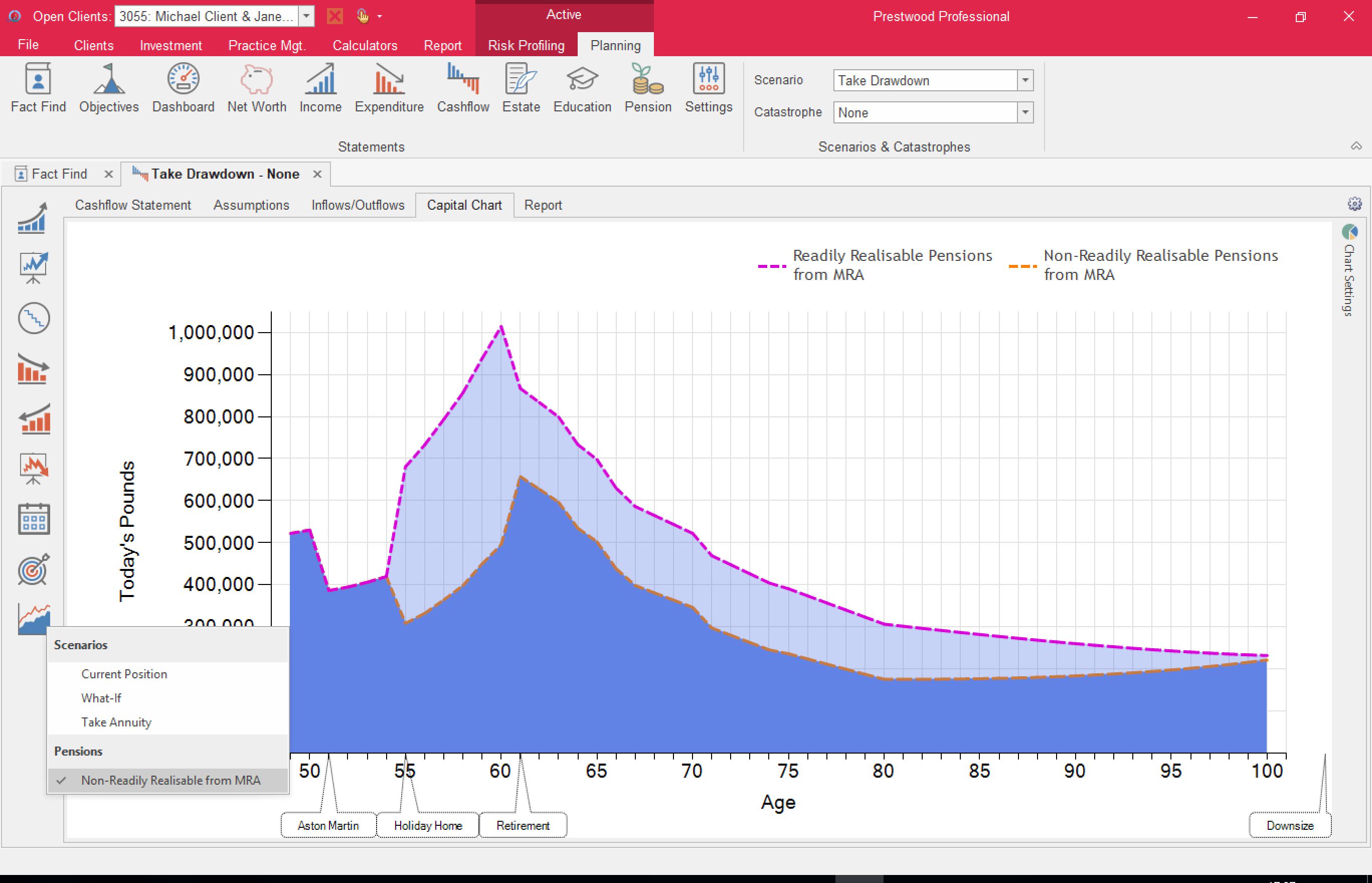 prestwood truth software release notes cashflow overlay pensions readily realisable cash flow tool