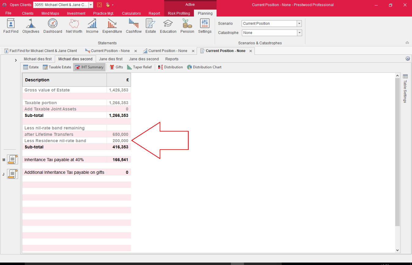 prestwood truth software release notes residence nil rate band nrb estate statement