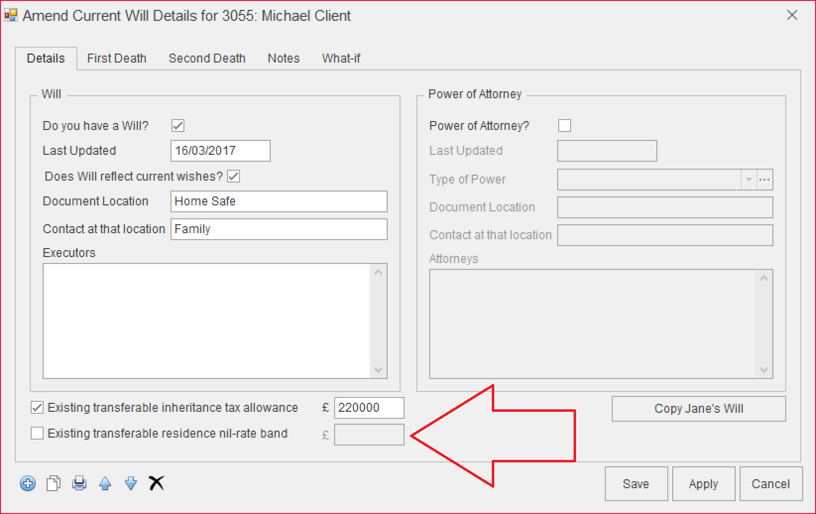 prestwood truth software release notes residence nil rate band nrb will item